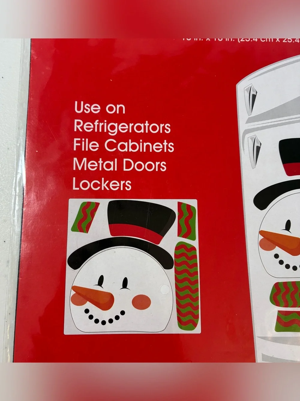 NEW Snowman Refrigerator Magnet Set Winter Kids Activity Christmas House